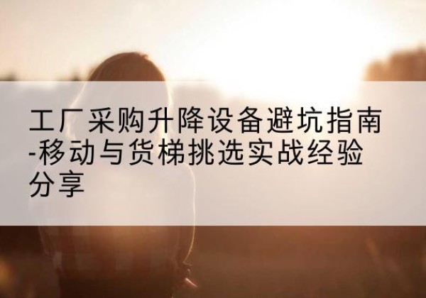 大庆移动式升降机怎么选-工厂采购升降设备避坑指南-移动与货梯挑选实战经验分享